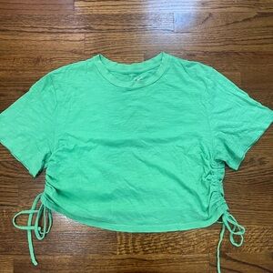 Universal Thread Green Side-Tie Crop Top